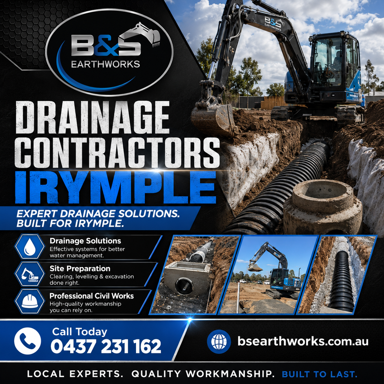 Drainage Contractors Irymple for Rural and Civil Works