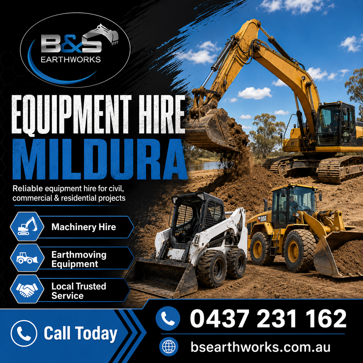 Equipment Hire Mildura for Excavation and Earthmoving