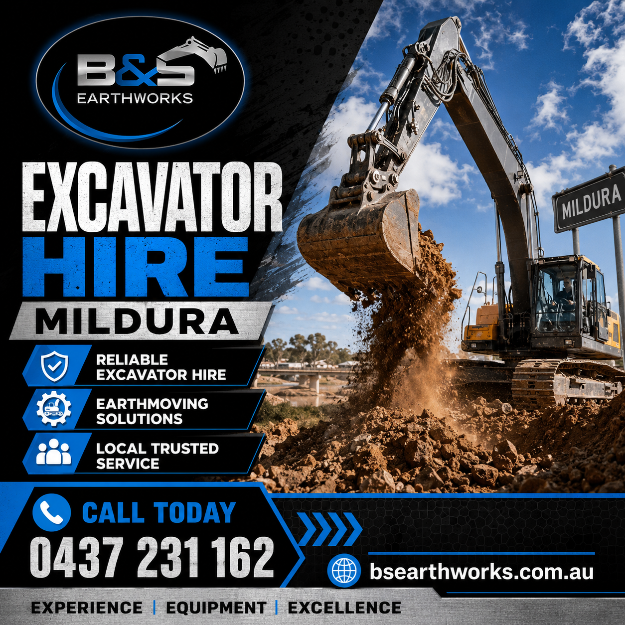Excavator Hire Mildura for Residential Construction